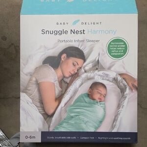 Baby Delight Snuggle Nest Harmony Portable Infant Sleeper - Gray